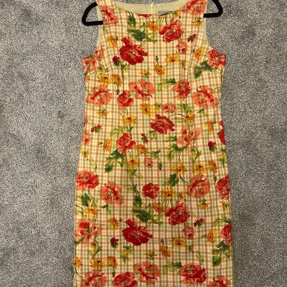 Linea Domani  size 14 cotton shift dress excellent condition - Picture 5 of 6